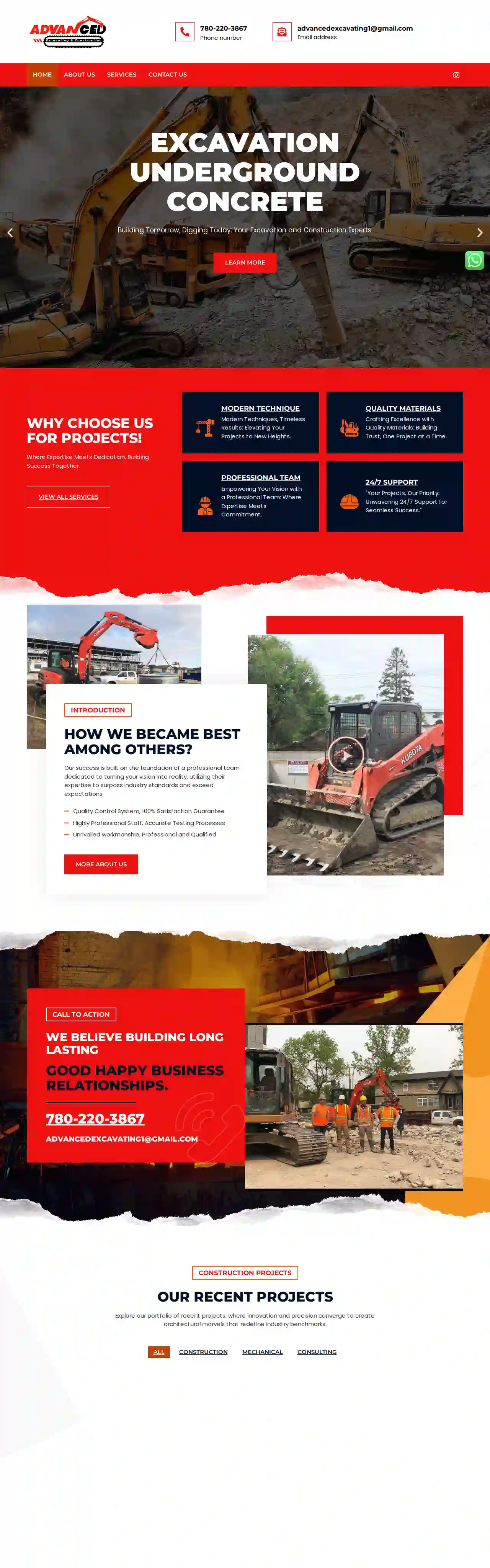 Advanced Excavating & Construction Services