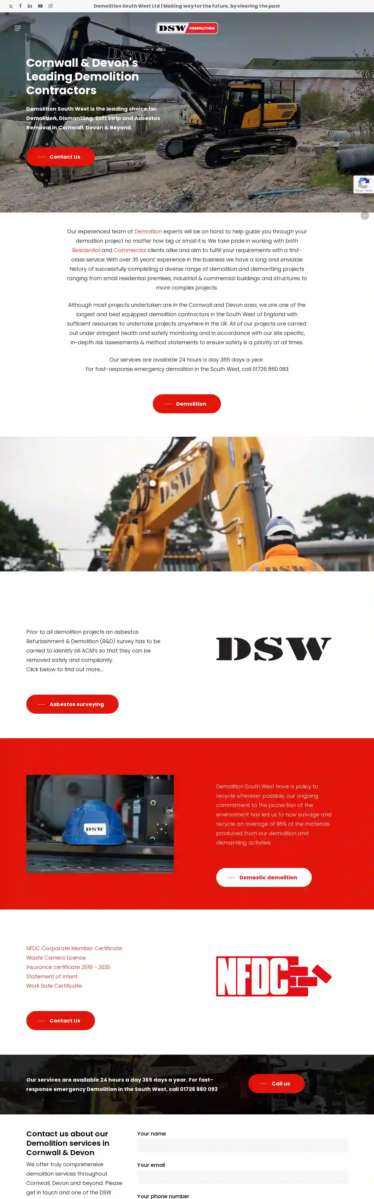 DSW Demolition South West Ltd