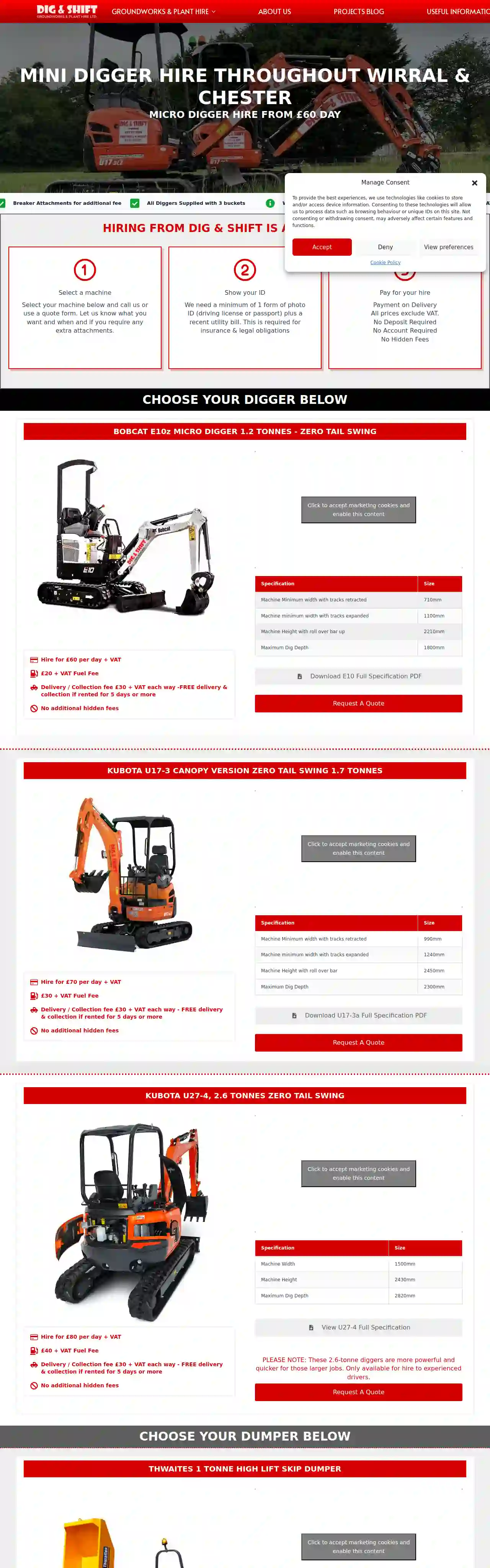 Dig & Shift Groundworks & Mini Digger Hire