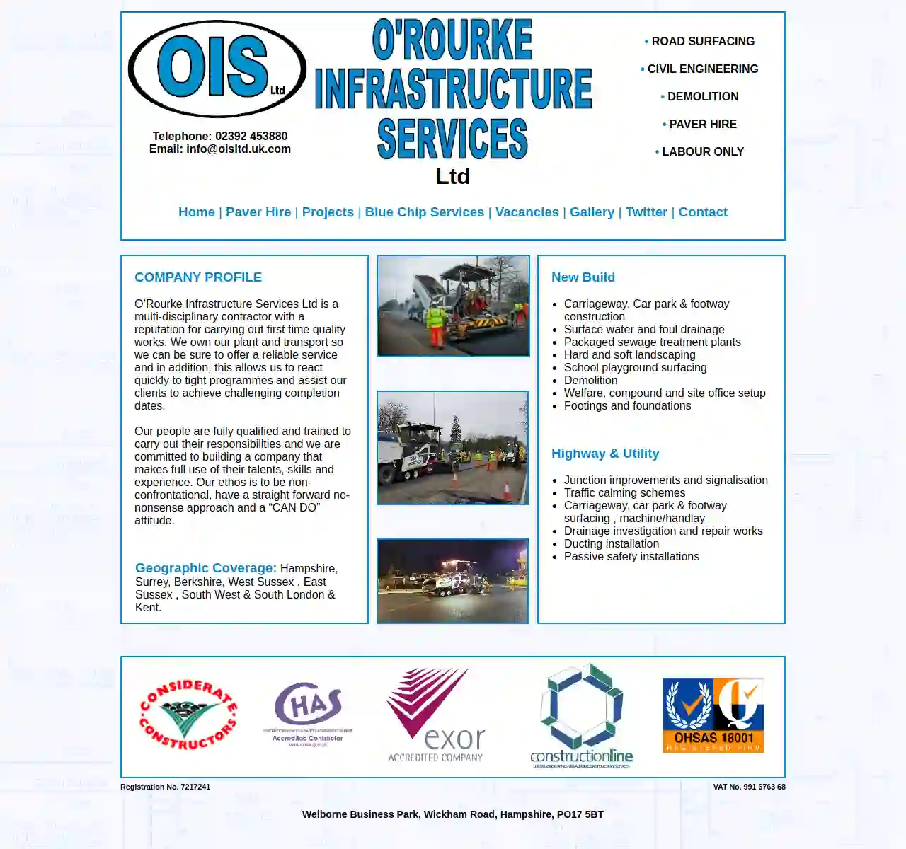 O’Rourke Infrastructure Services Ltd