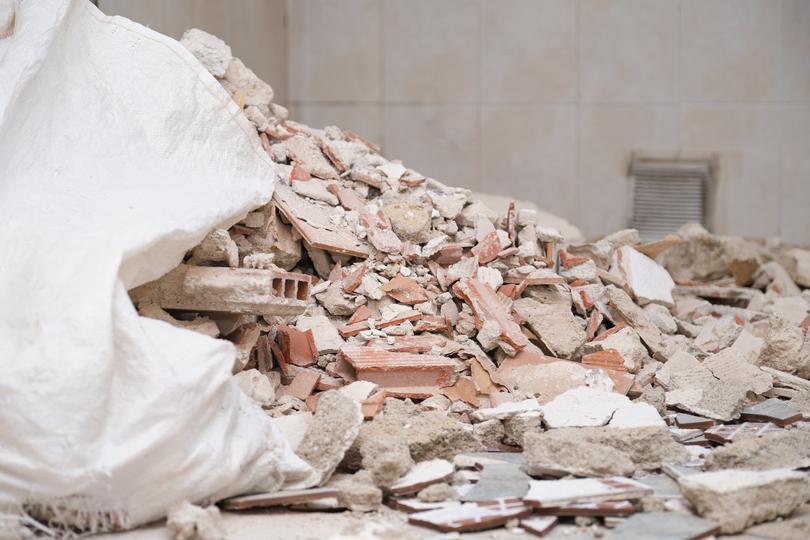 Demolition of a commercial building